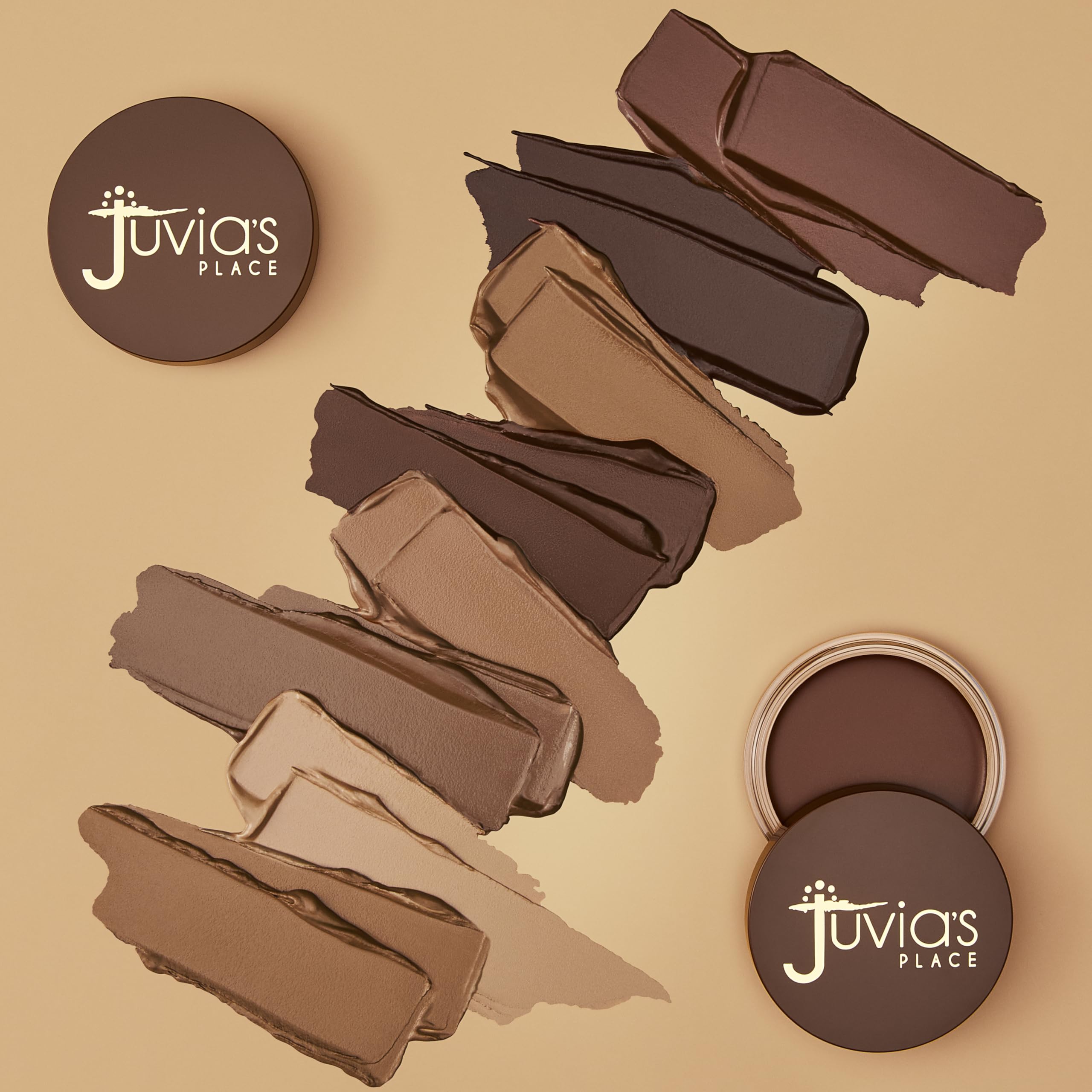 Juvia's Place Bronzed Cream Bronzer Honey swatch shows warm sun-kissed glow.