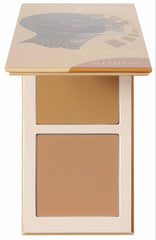 Juvia's Place Bronzed Duo Medium compact close-up shows soft matte finish