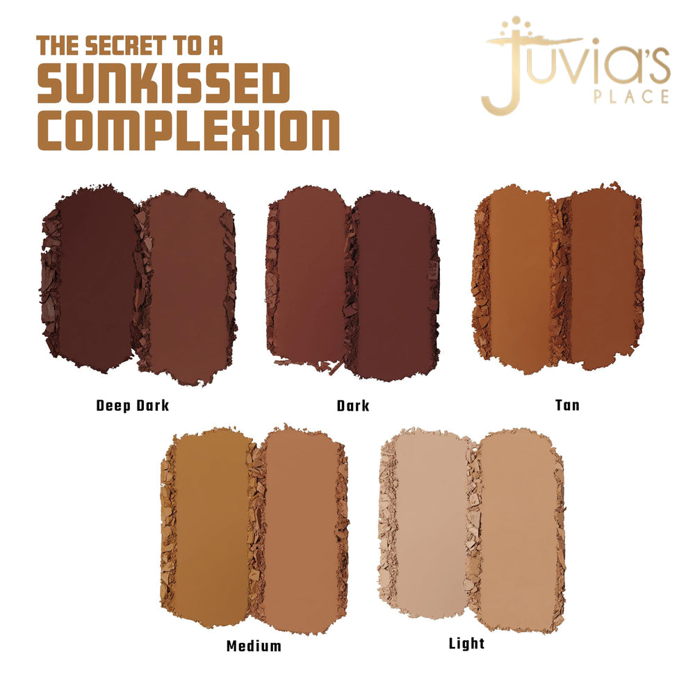 Juvia's Place Bronzed Duo Medium swatch 2 showing depth for definition.