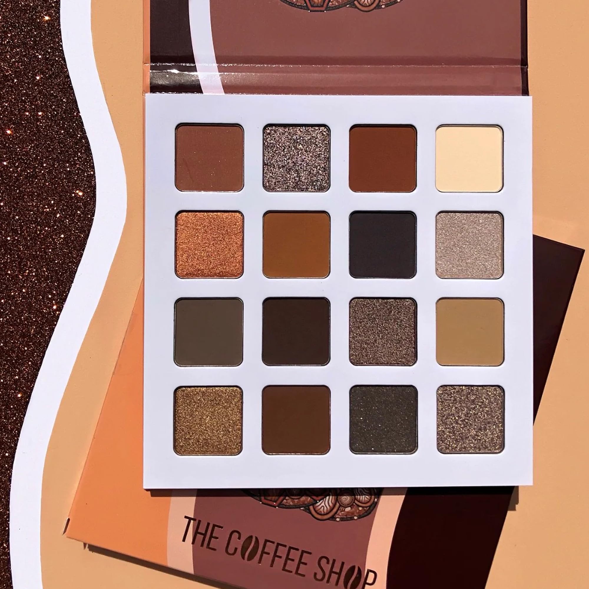 Juvia's Place Coffee Shop shimmer shades catch light for luminous daytime glow.
