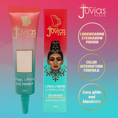 Juvia's Place i Prep, i Prime color-intensify swatch boosts eye shadow vibrancy.