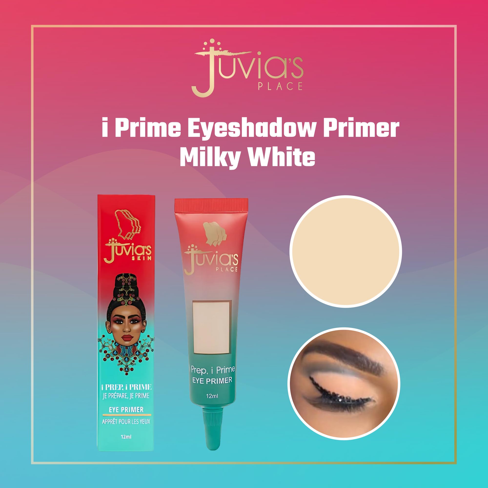 Juvia's Place i Prep, i Prime oil-regulation helps reduce shine across the day.
