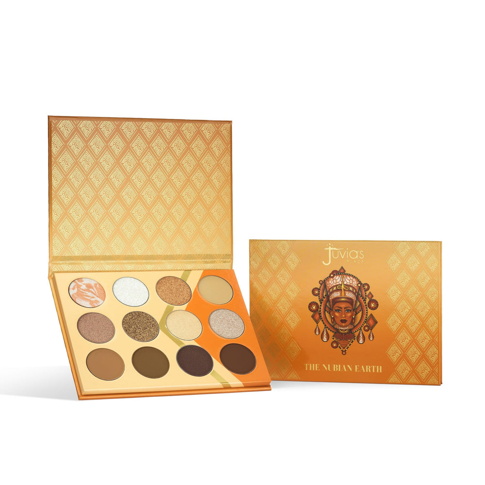 Nubian Earth Palette soft-to-bold transitions create day-to-night eye looks