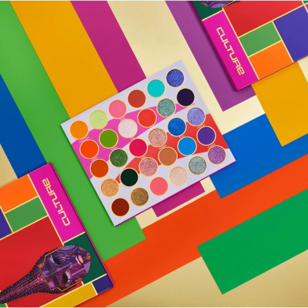 Juvia's Place Palette Culture pressed pigments deliver rich payoff in a compact palette.