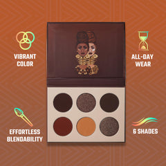 Juvia's Place The Chocolates swatches row show rich pigments for everyday or dramatic looks