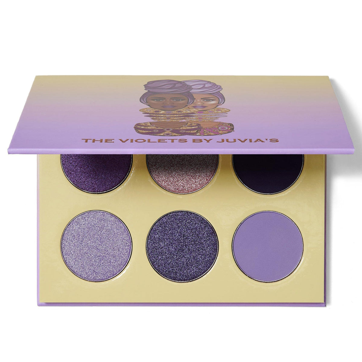 Juvia's Place The Violets palette close-up shows rich pigment for vibrant looks