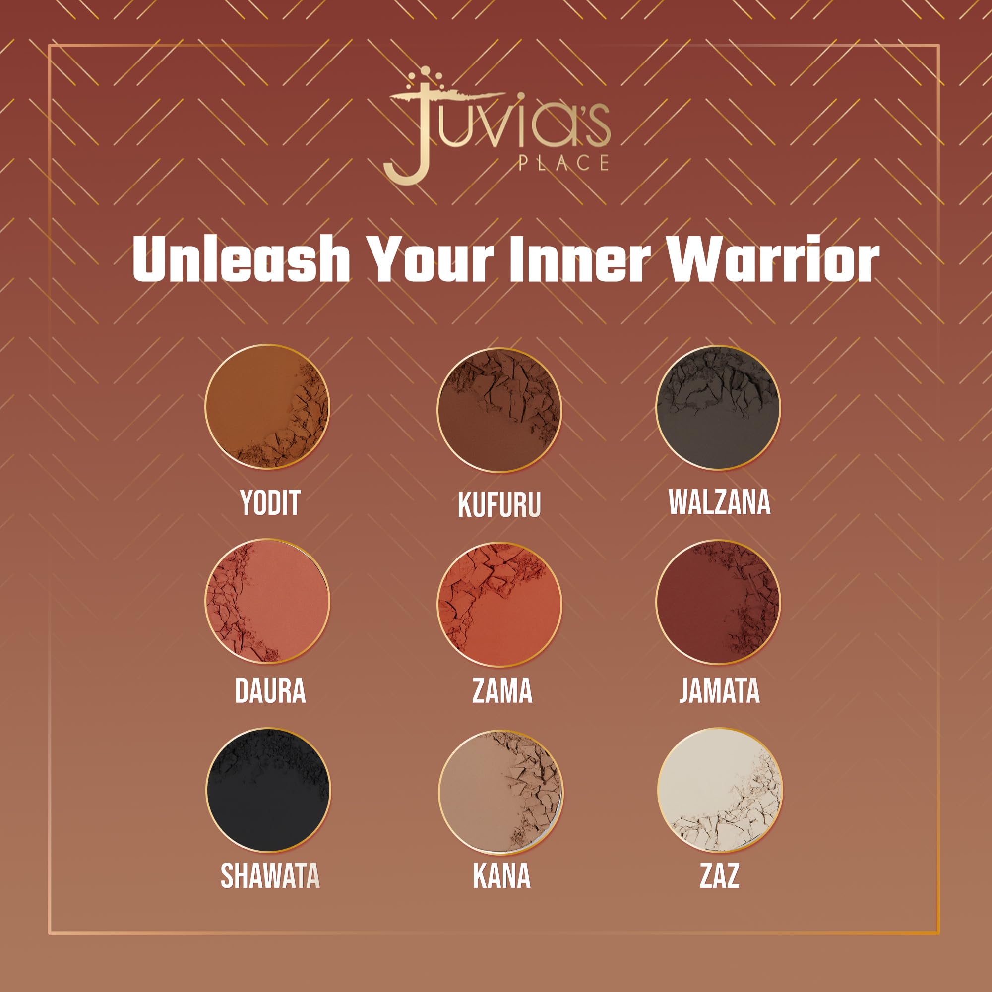 Juvia's Place Warrior 2 glitter shades for festive accents and sparkle.