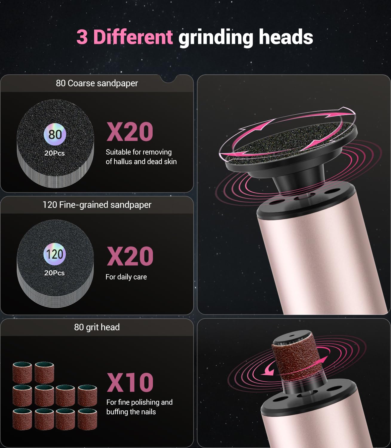 Juxujoin LED speed display helps pick the right exfoliation level.