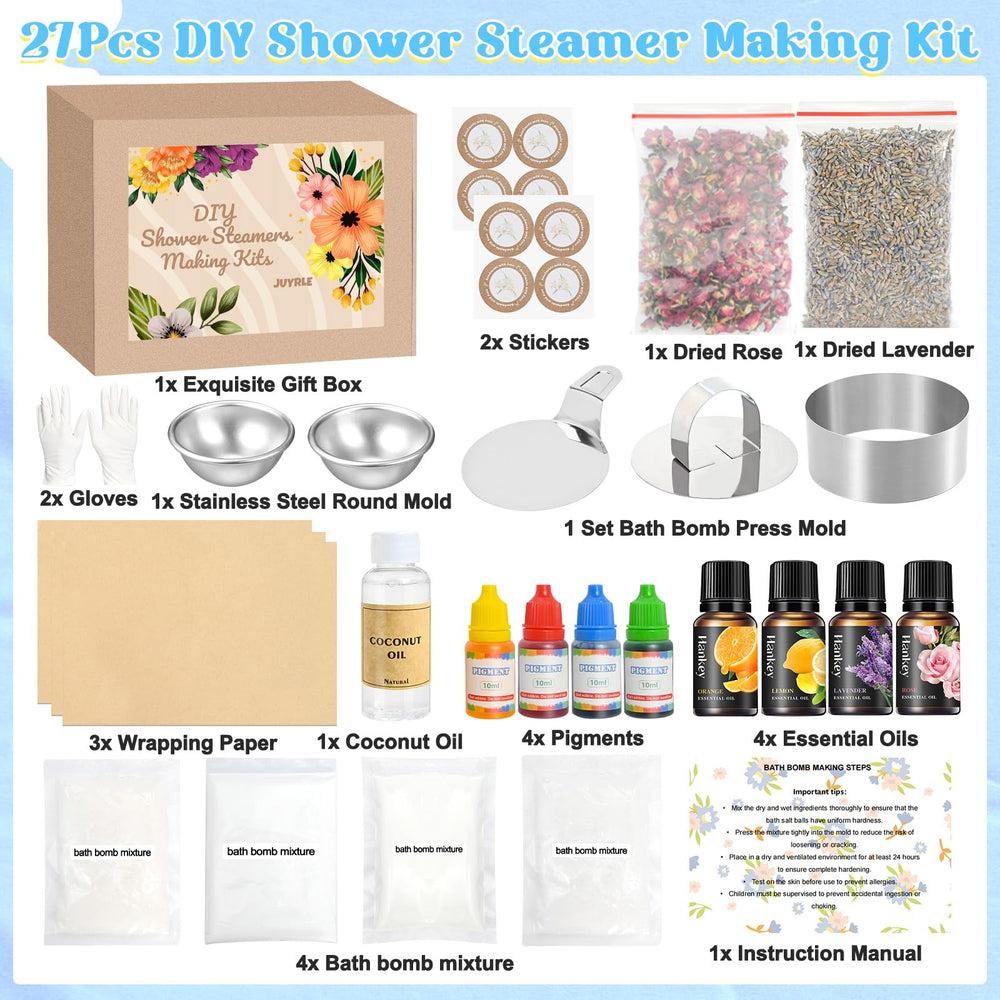 JUYRLE bath bomb press tool ready for DIY spa projects.