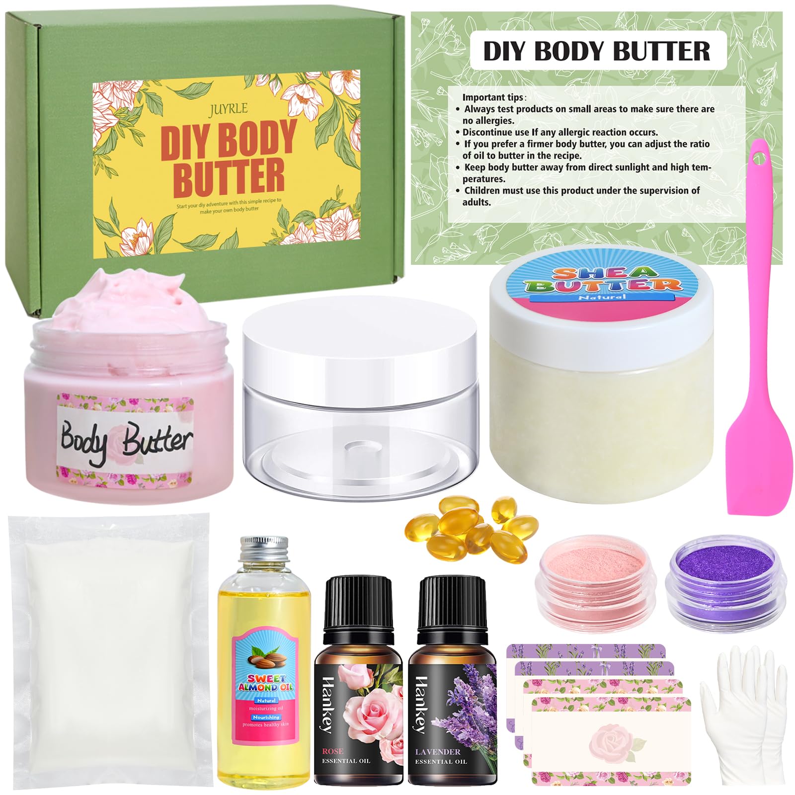 JUYRLE body butter kit gift box, perfect for a thoughtful at-home skincare gift.