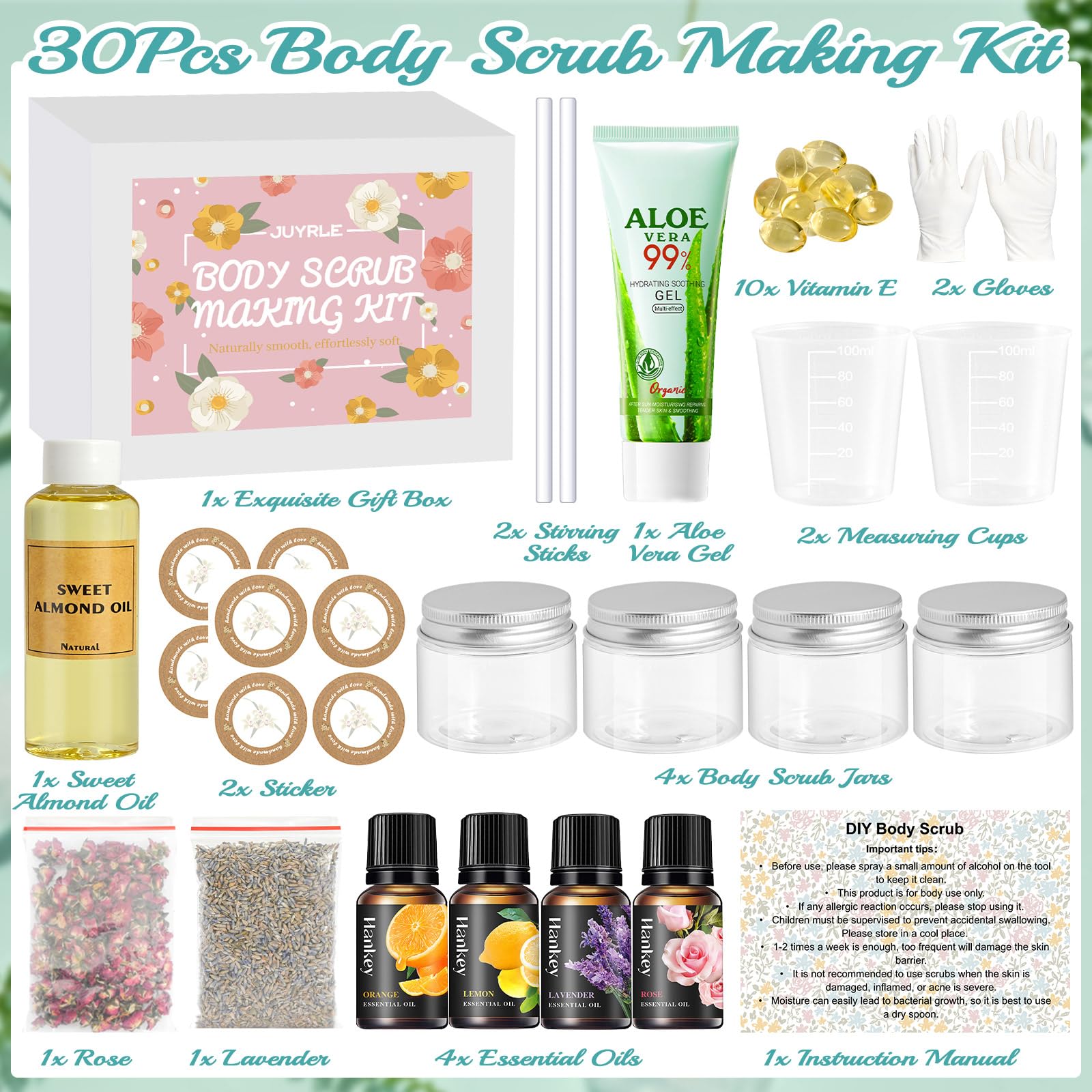 JUYRLE instruction manual shown for easy DIY pampering sessions