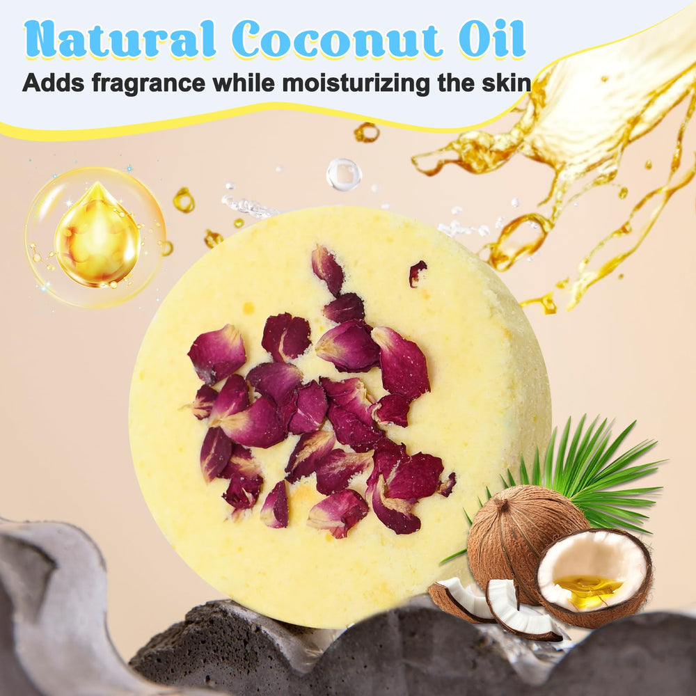 JUYRLE coconut oil included for skin-soothing moisturization.