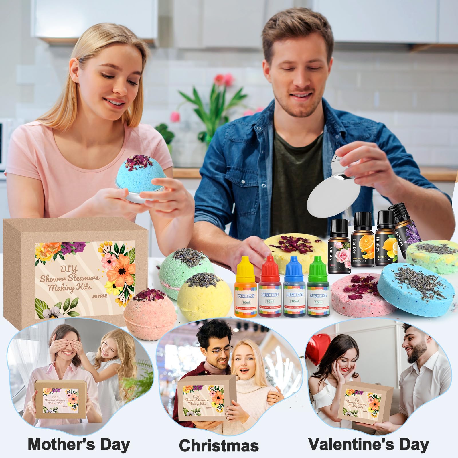 JUYRLE gift-box packaging for festive gifting and presentation.