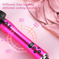 JVAXS Auto 360 Curling Iron Set negative ion technology for frizz reduction