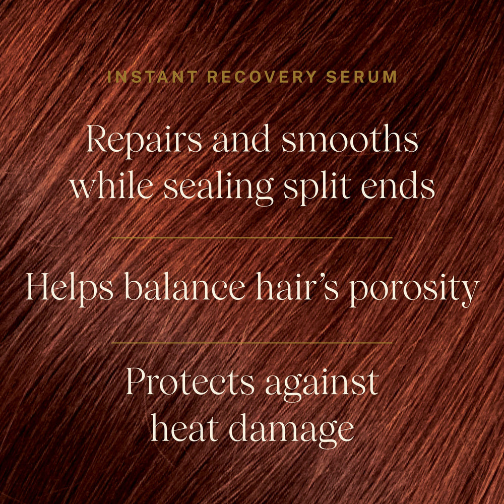 JVN Complete Instant Recovery Hair Serum frizz-fight feature with clear styling benefits.