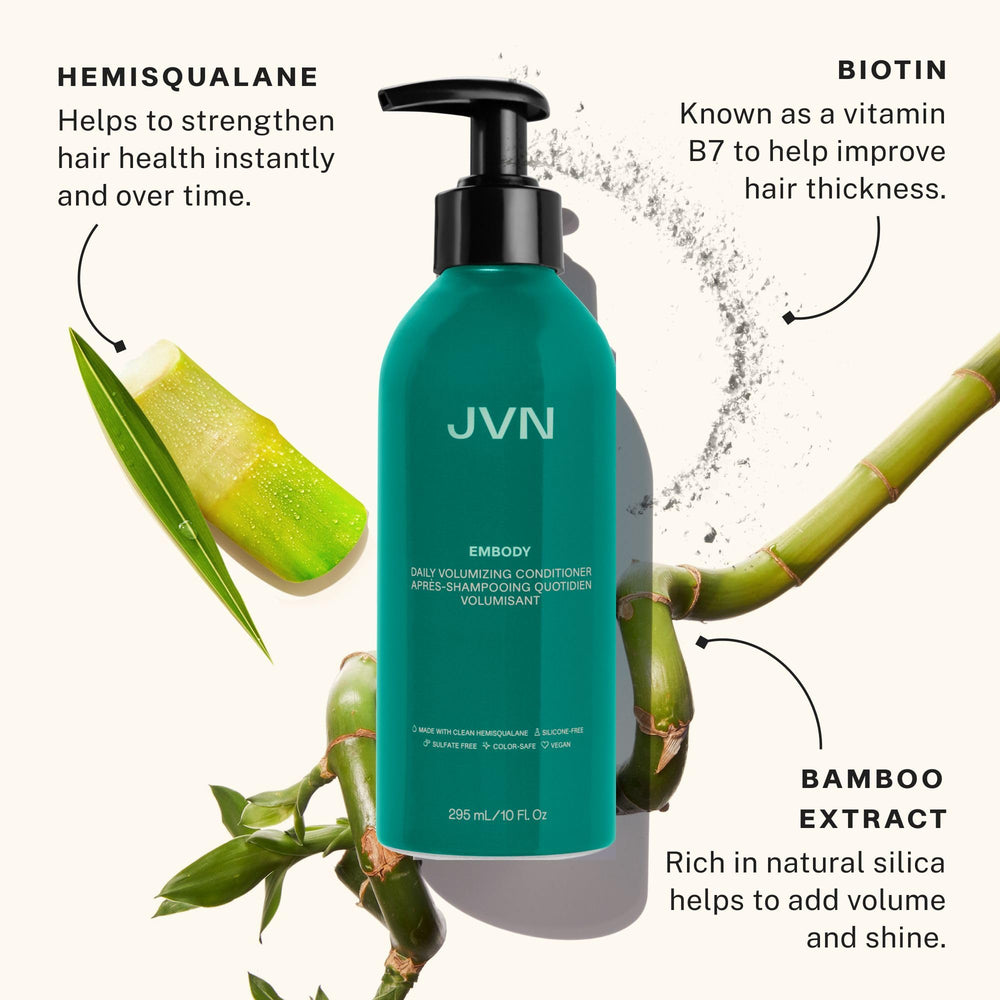 JVN Embody application on mid-lengths to ends promotes smooth distribution.