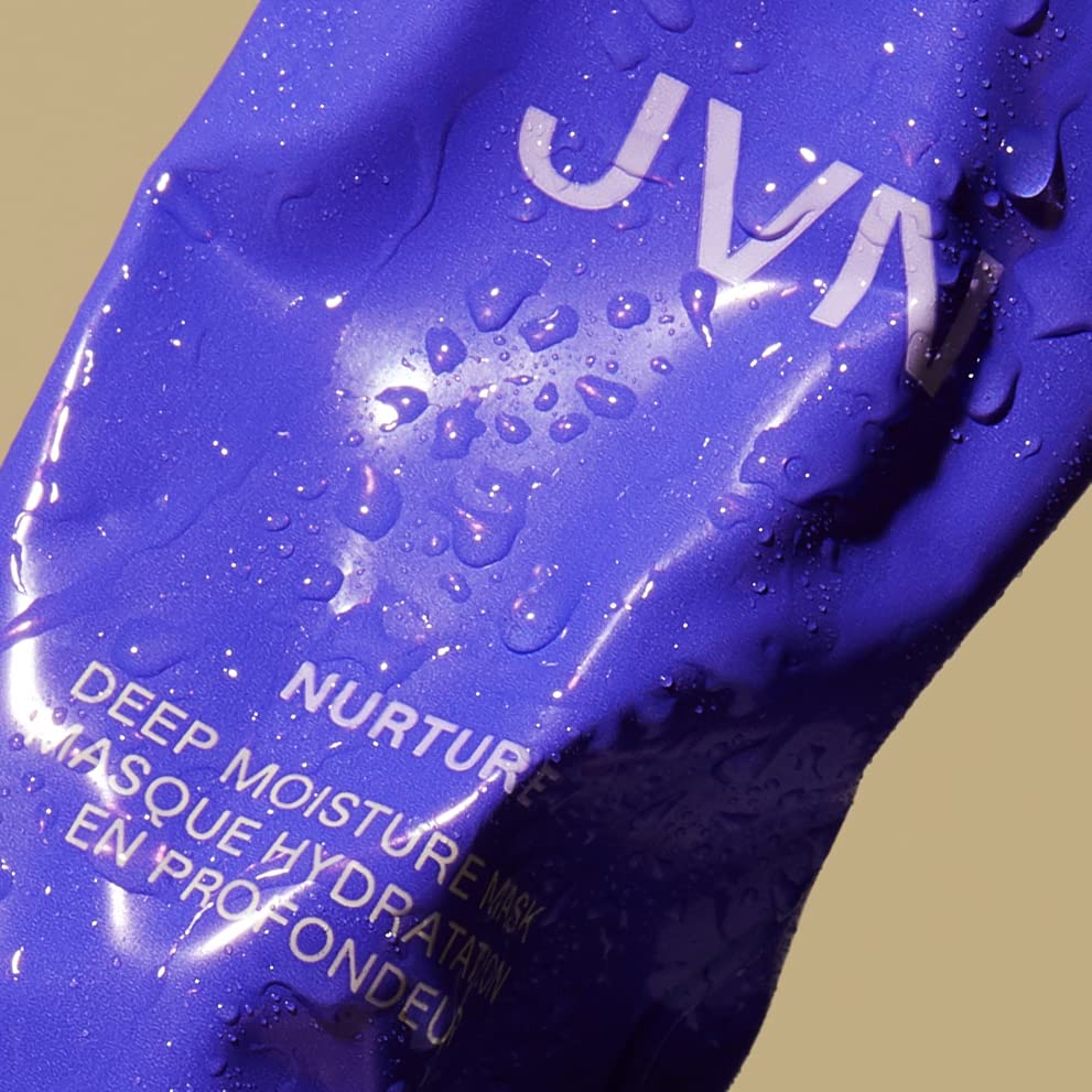 JVN Nurture Deep Moisture Mask camellia seed oil close-up showcases intense moisture and shine.