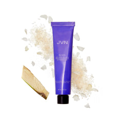 JVN Nurture Deep Moisture Mask hemisqualane detail emphasizes strengthened, hydrated strands.