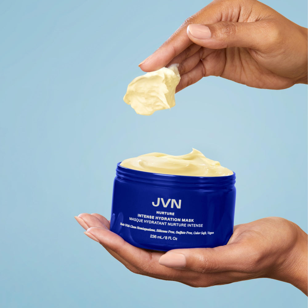 Vegan and cruelty-free icons with JVN Nurture Intense Hydration Mask.