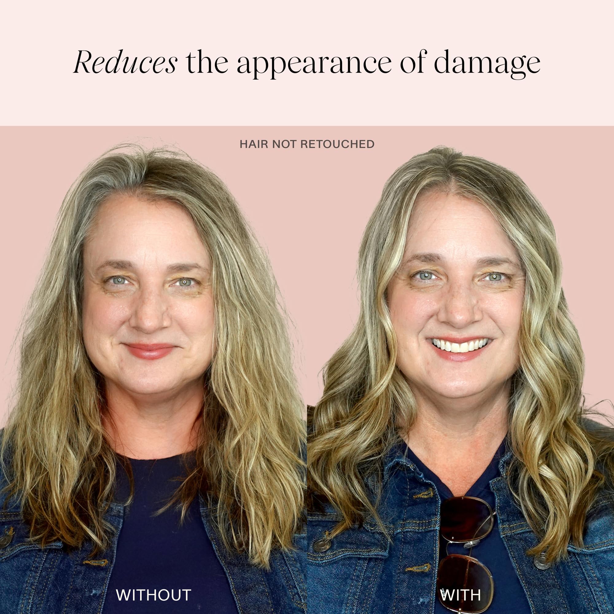 JVN Revive Shampoo bottle with jojoba esters signals strengthened strands.