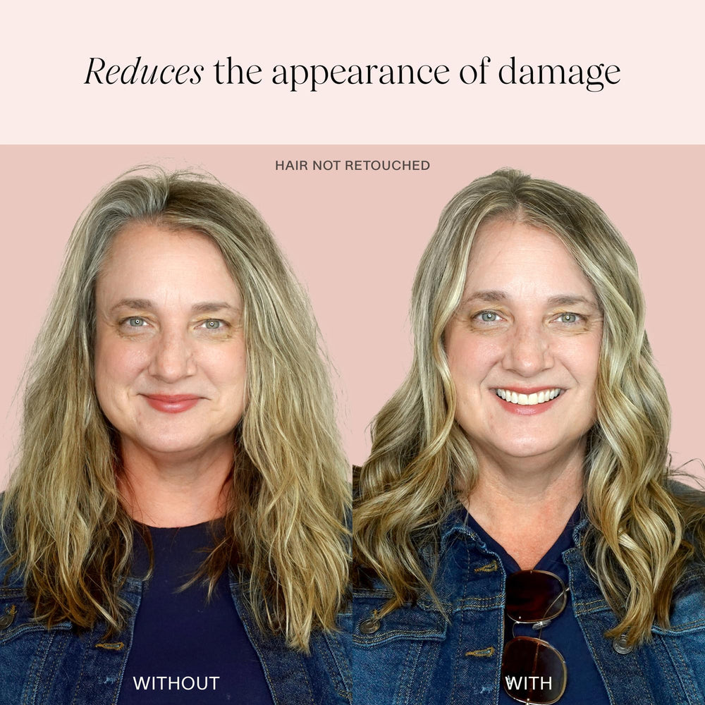 JVN Revive Shampoo bottle with jojoba esters signals strengthened strands.