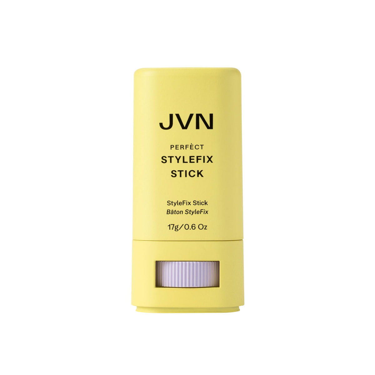 JVN StyleFix wax stick applying smoothly to tame flyaways for effortless control