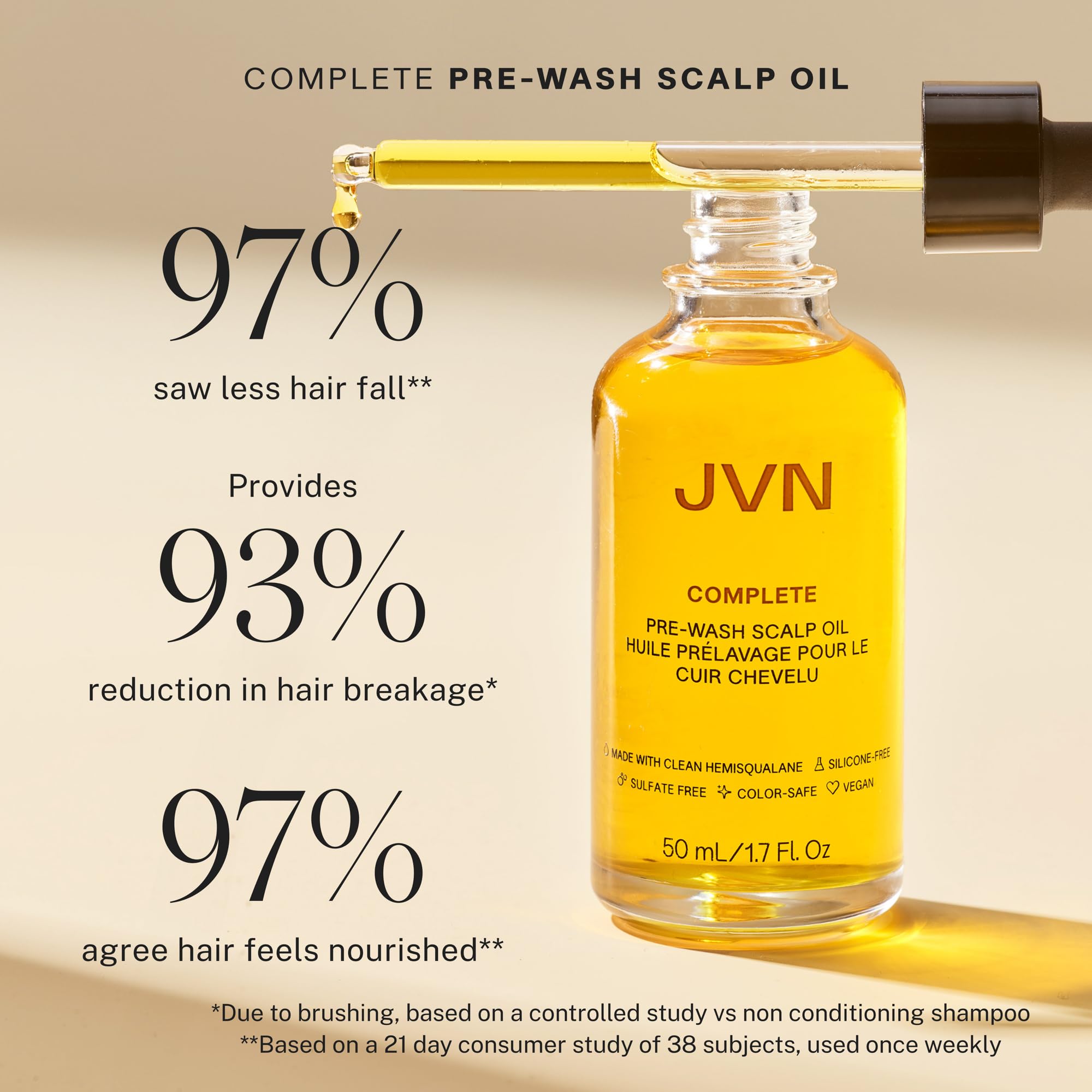 JVN Trusted Trio instant recovery serum hero shot emphasizes repair and balance