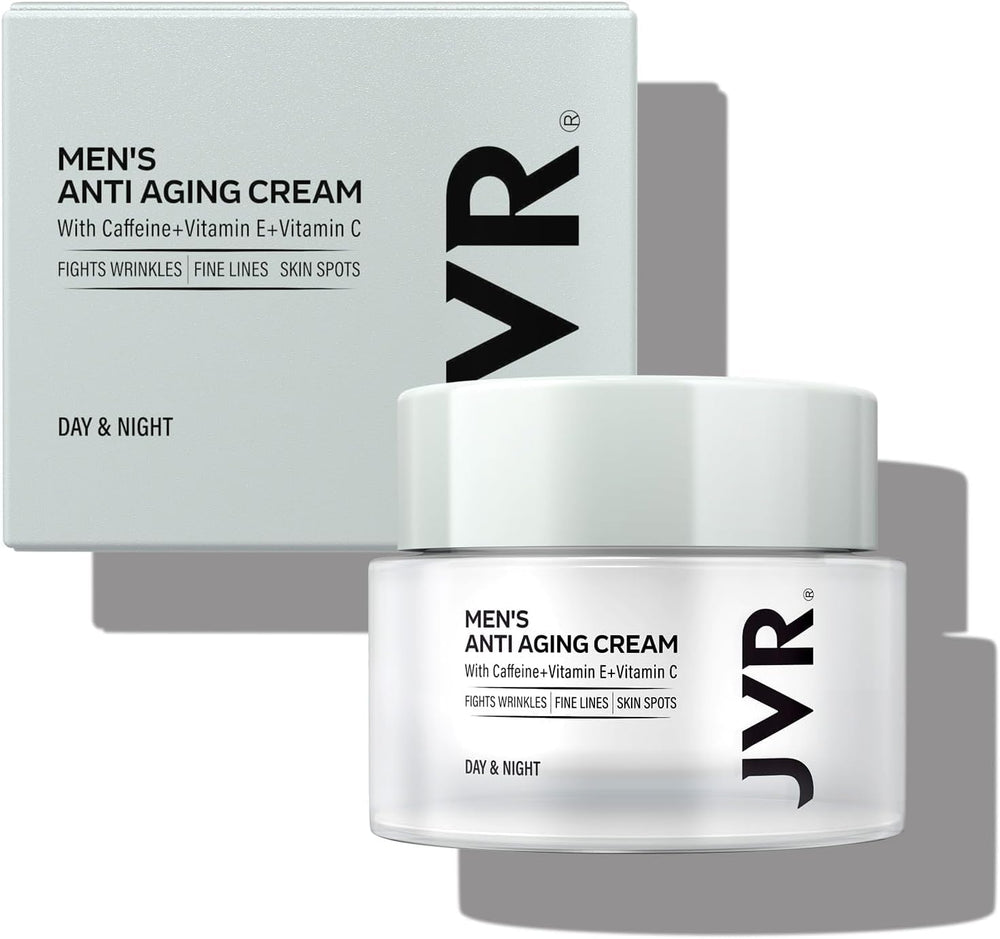 JVR packaging 1.7 oz bottle; travel-friendly skincare routine.