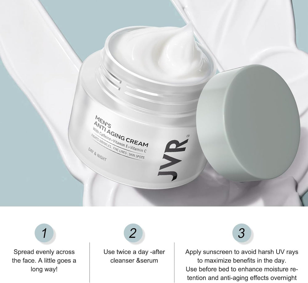 JVR vitamin E and C enriched cream; nourishes skin.