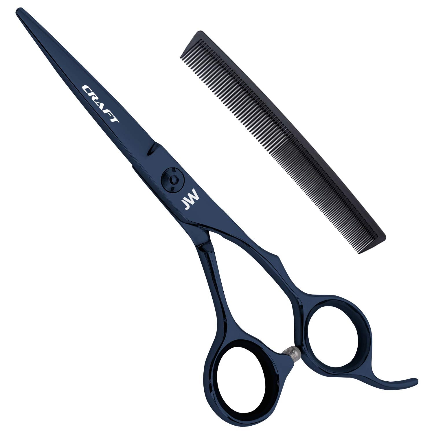 JW Shears CRX Series comfortable handle enables ergonomic grip during long styling sessions