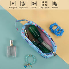 JWDWYX Stich Cartoon bag interior with compartments for organized beauty tools during trips
