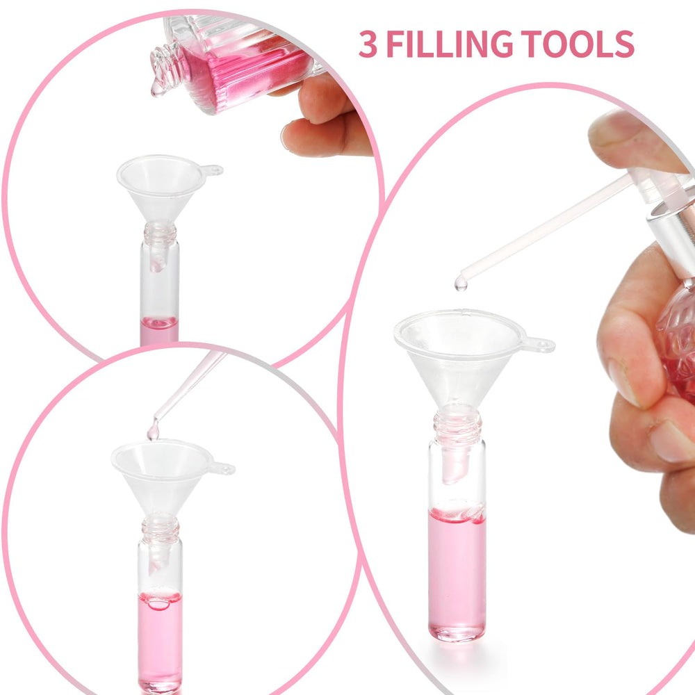 Jxcmeng includes droppers and funnels for precise refill and mess-free transfers.
