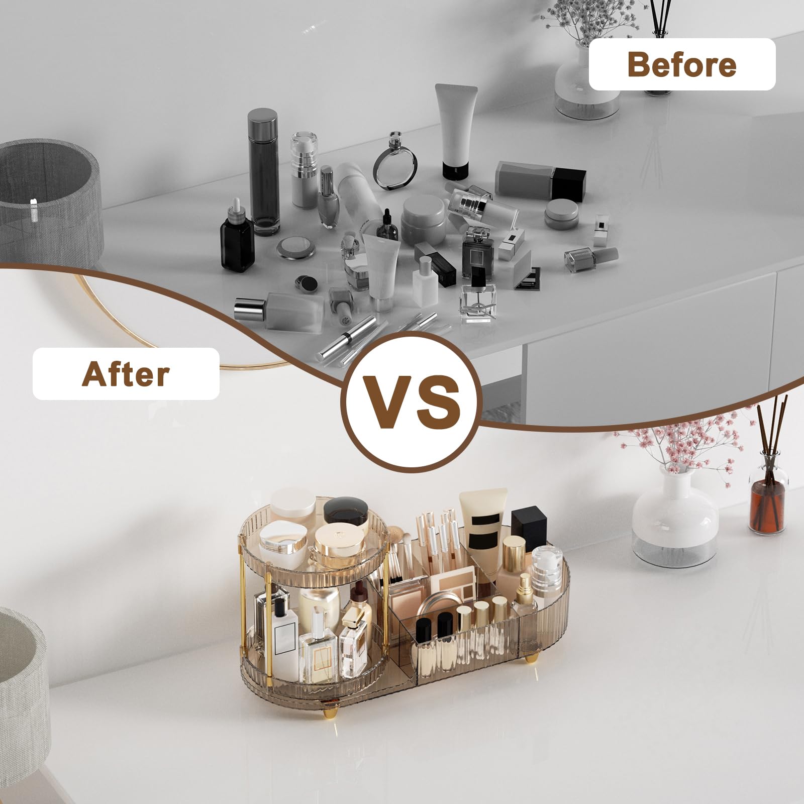 Jywantful clear design offers at-a-glance visibility to reduce searching on the counter.