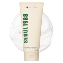 K-SECRET SEOUL 1988 Cica Cleansing Foam bottle closeup for gentle daily cleansing