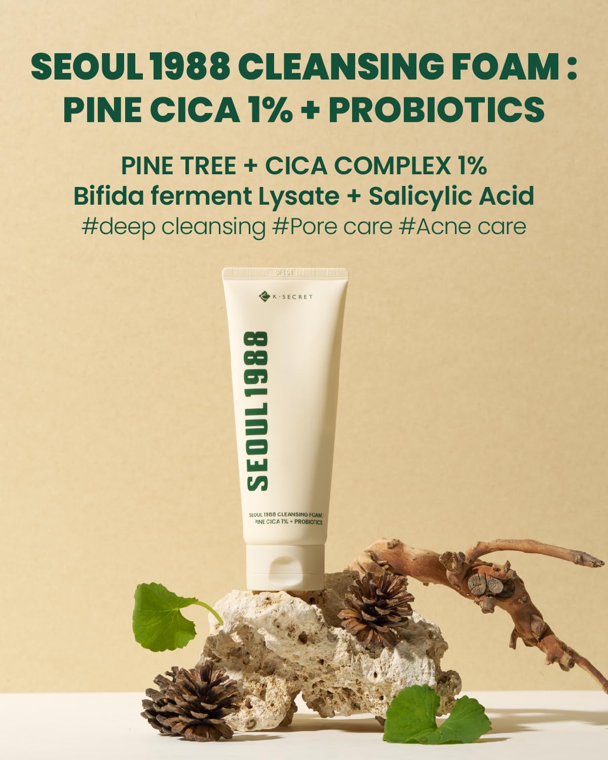 K-SECRET SEOUL 1988 Cica Foam foamy lather showing soothing cleanse