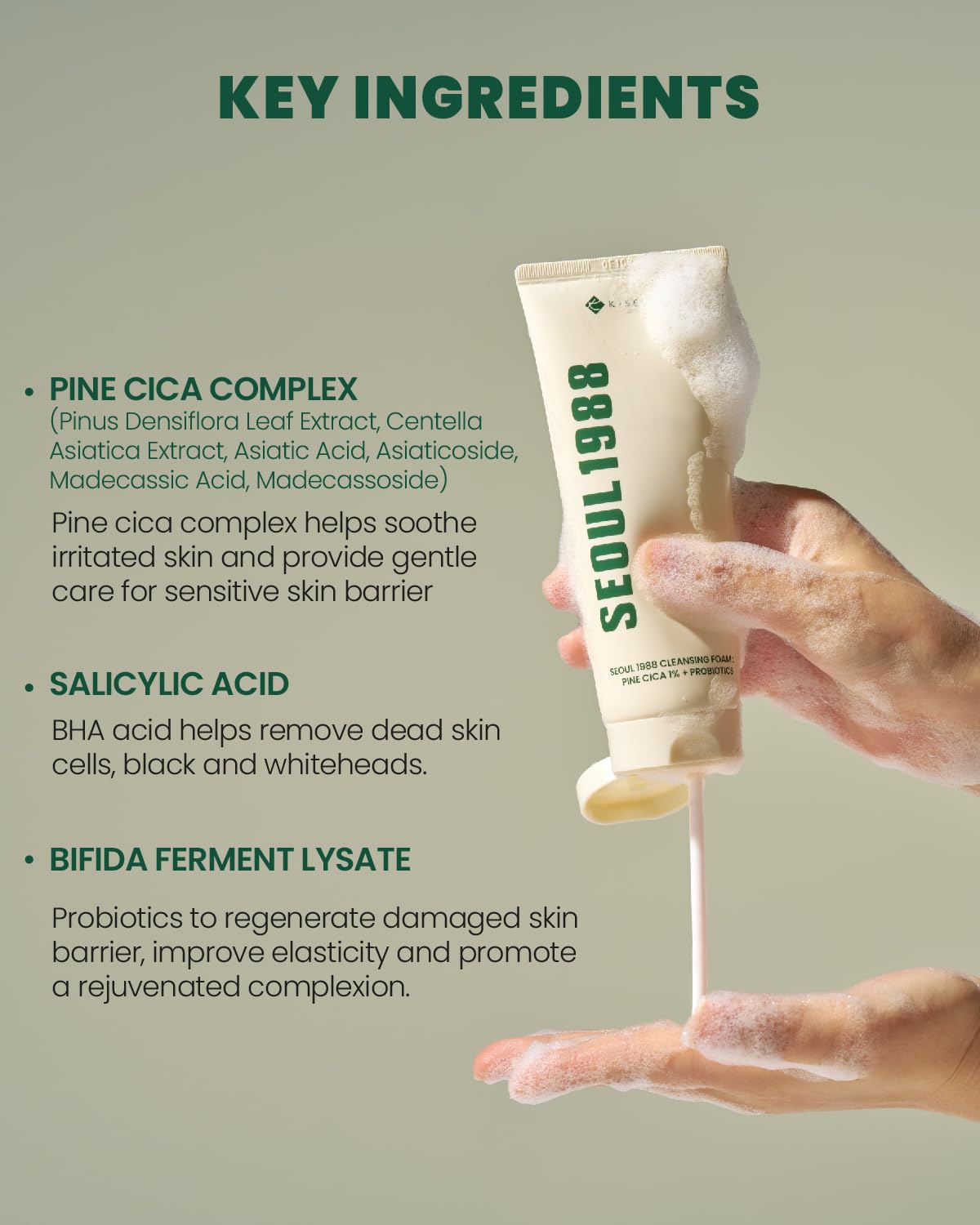 K-SECRET SEOUL 1988 Cica Foam pine-cica complex for calm skin