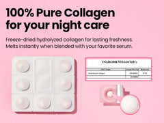 K-SECRET SEOUL 1988 collagen ball dissolving into serum for instant hydration.
