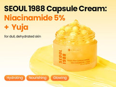 K-SECRET SEOUL 1988 dual-texture gel with capsules close-up for lightweight hydration