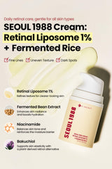 K-SECRET Seoul 1988 Retinal Cream pump bottle shows convenient dosage for nightly routines