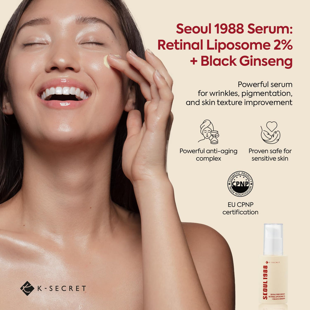 K-SECRET SEOUL 1988 retinal serum texture application shows silky finish