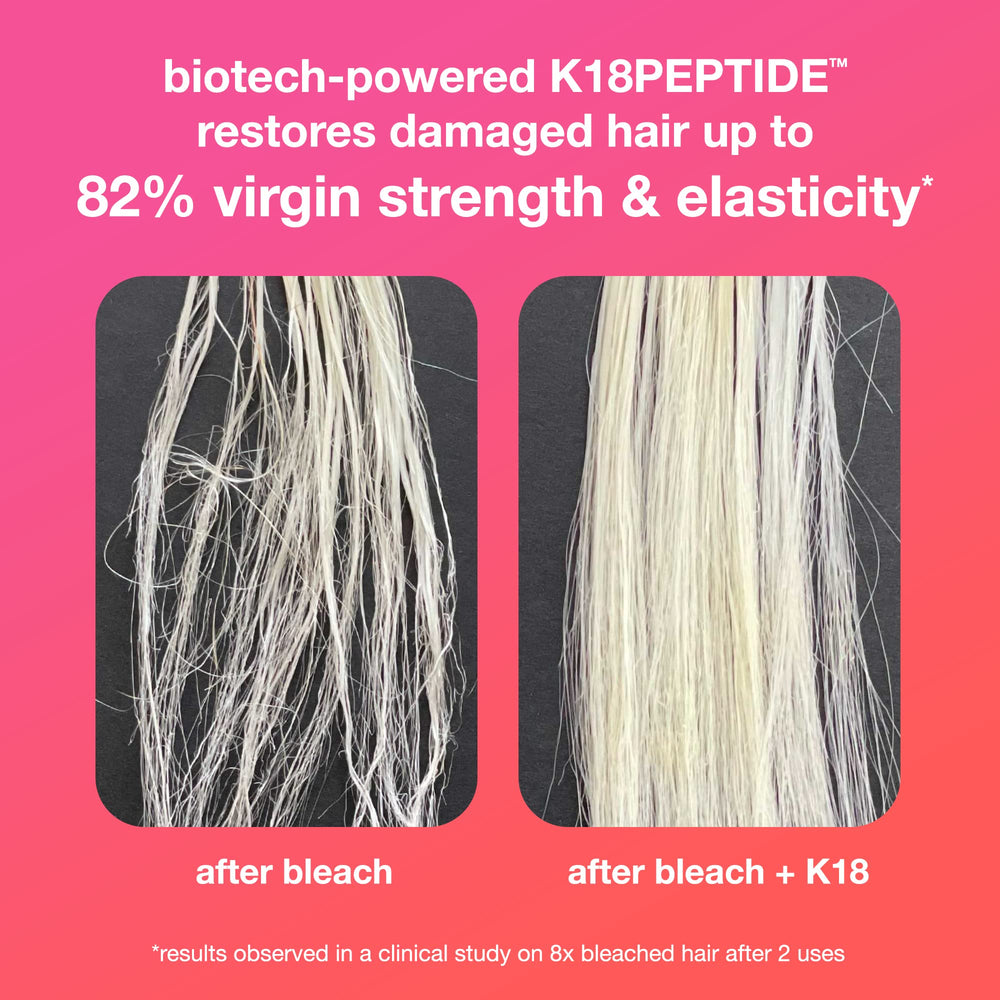 K18 application-hand image shows easy at-home use for quick rejuvenation.