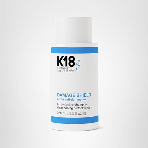 K18 Damage Shield shine closeup showing gloss and improved manageability.