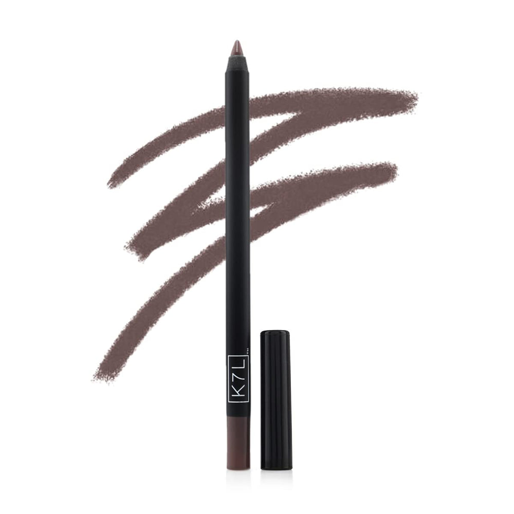 K7L Dark Brown Eyeliner waterline test demonstrates smudge-proof wear.