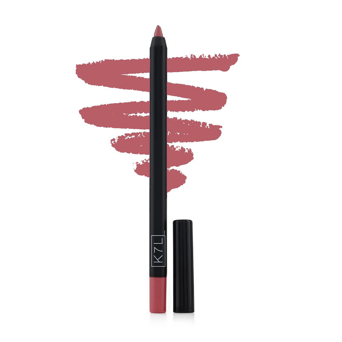 K7L Dark Pink Lipliner application steps capture precise line for flawless definition