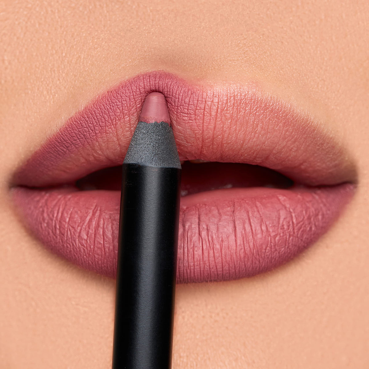 K7L Dark Pink Lipliner Buff swatches show rich shade for versatile looks