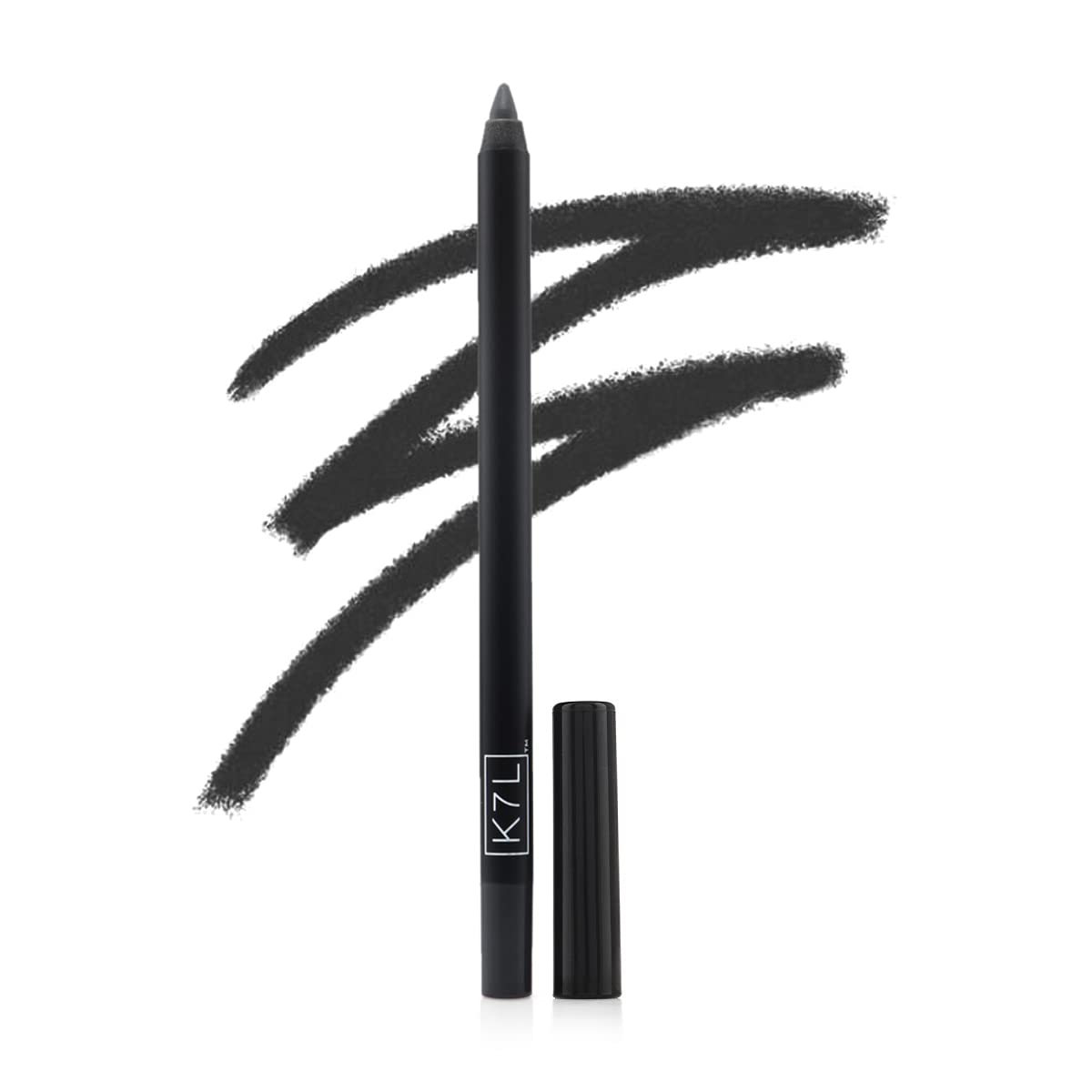 K7L Deep Black Eyeliner demonstrates smudge-proof finish for day-to-night wear.