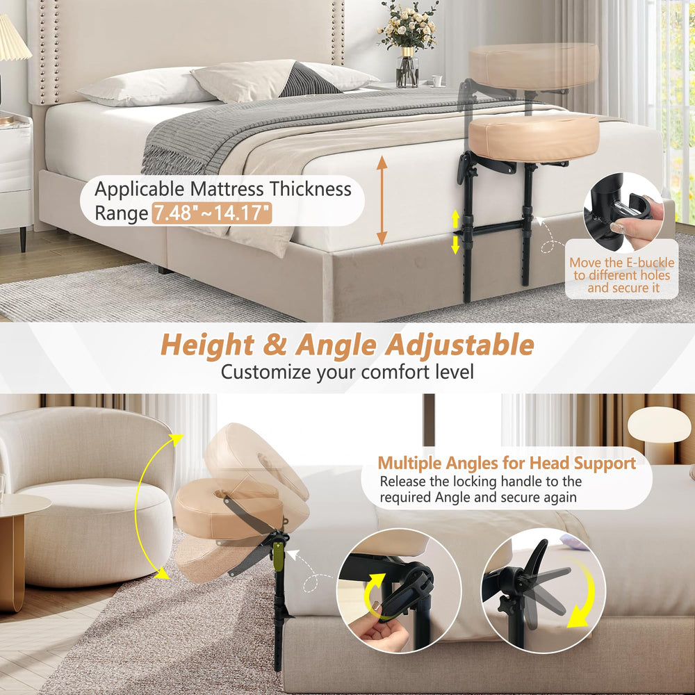 KAAMOS multifunctional headrest supports tummy or back sleeping and recovery routines.
