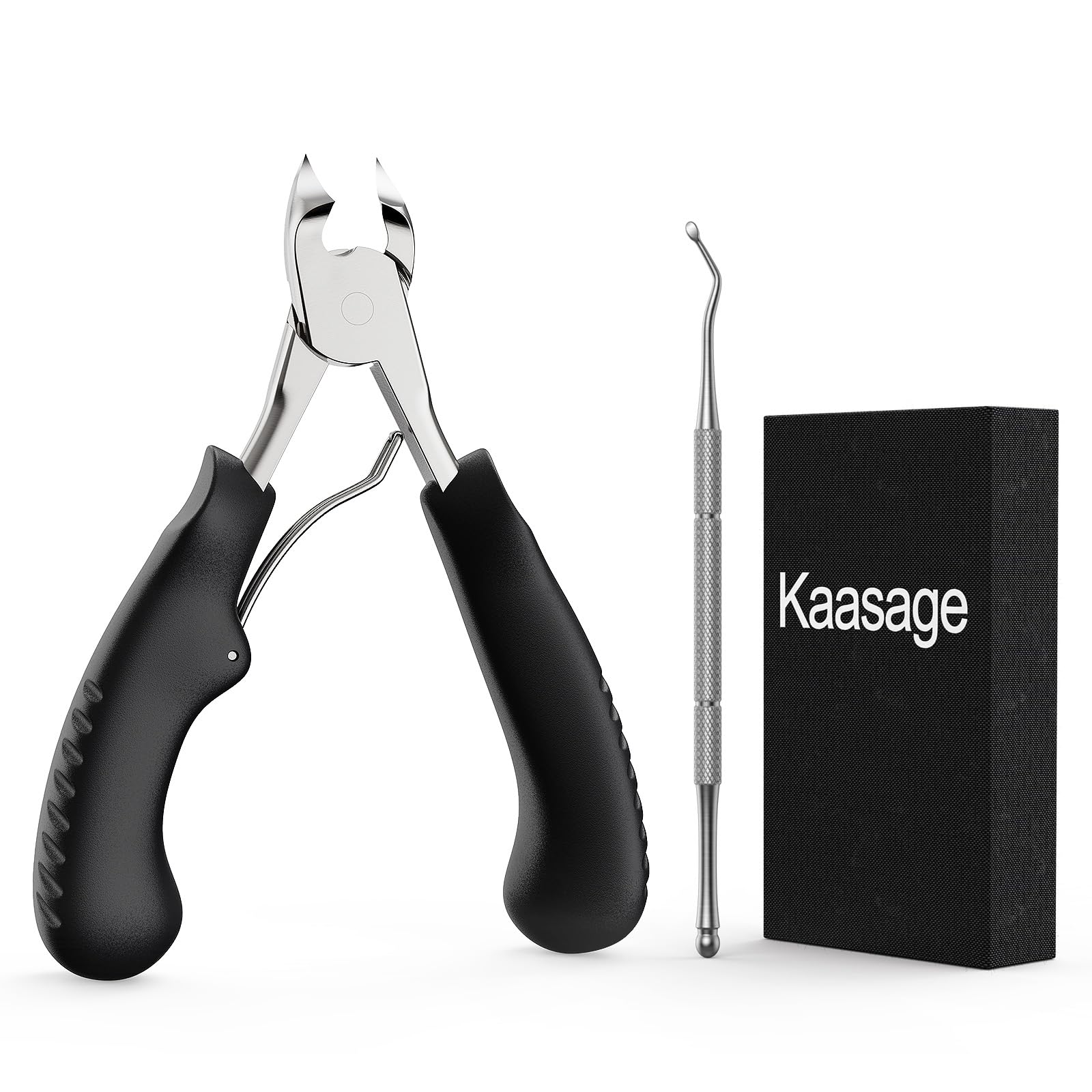 Kaasage nail clipper with reinforced blade ready for thick nails for clean cuts