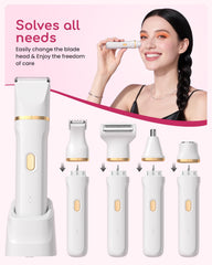 Kabowa attachments five heads showcasing diverse grooming options