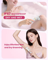 Kabowa bikini trimmer body head in use for smooth hair removal
